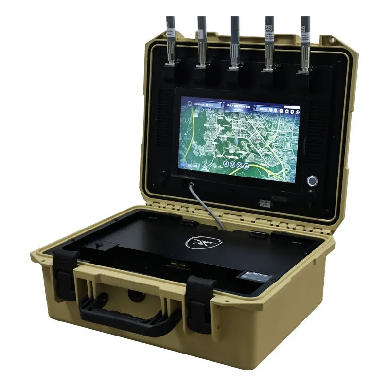 Portable Uav Drone Detection Signaling Briefcase Customizable For 1.2g 1.4G 2.4G 5.8g Fpv Detection 45MHz 6000MHz 2-8 Km Range IP65 Anti Drone suppliers
