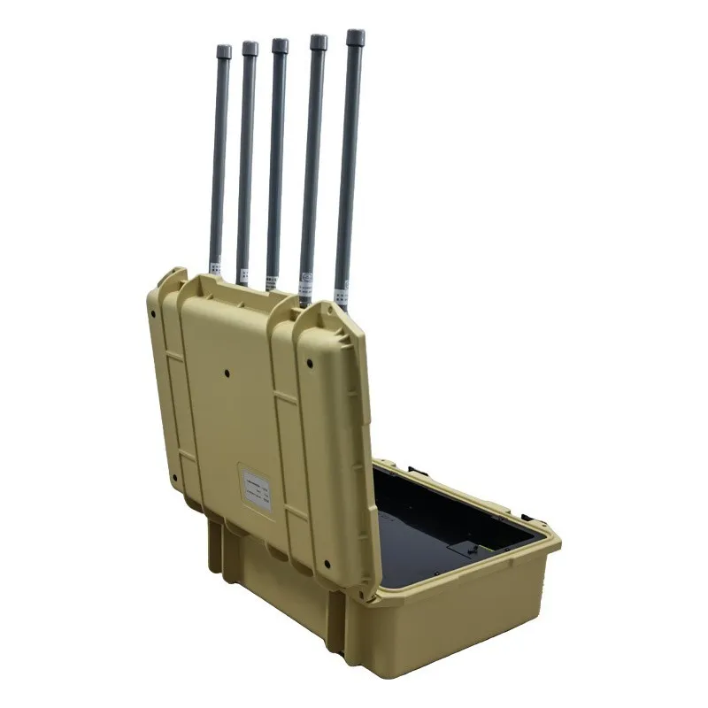 Portable Uav Drone Detection Signaling Briefcase Customizable For 1.2g 1.4G 2.4G 5.8g Fpv Detection 45MHz 6000MHz 2-8 Km Range IP65 Anti Drone high quality